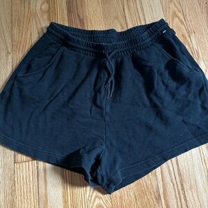 Old Navy Black High Waisted Vintage Sweat Shorts